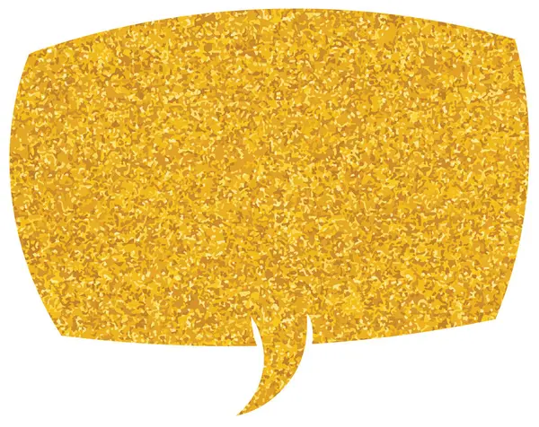 parıldayan altın folyo sohbet balonu