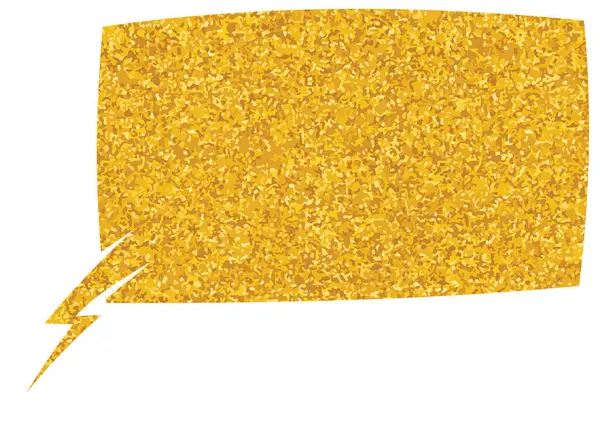 parıldayan altın folyo sohbet balonu