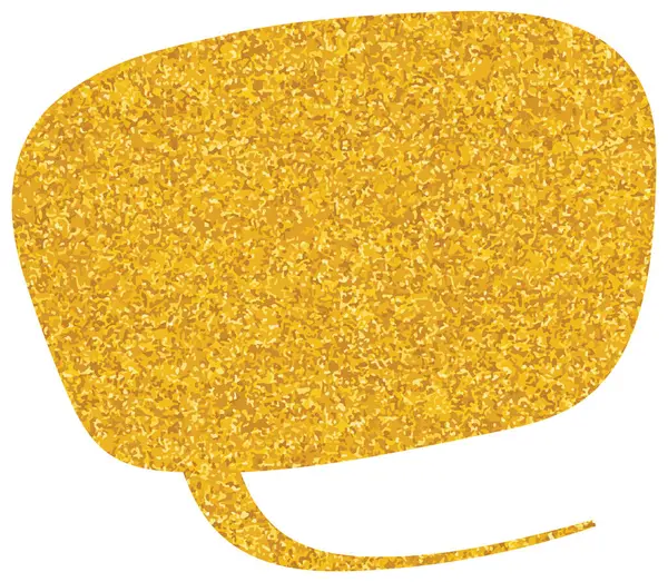 parıldayan altın folyo sohbet balonu