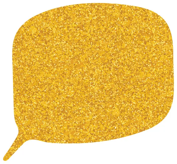 parıldayan altın folyo sohbet balonu