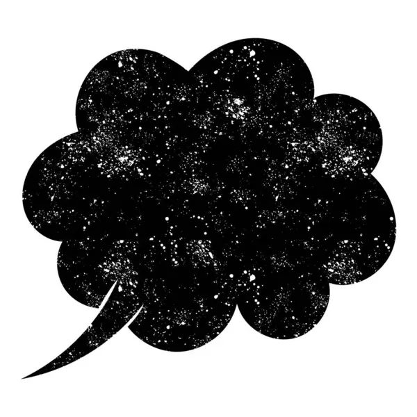 grunge rustic chat kabarcık vektör çizimi