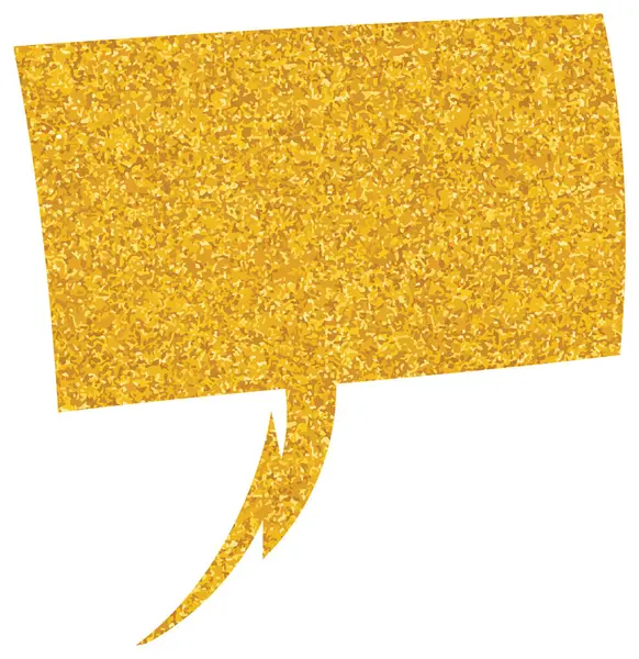 parıldayan altın folyo sohbet balonu