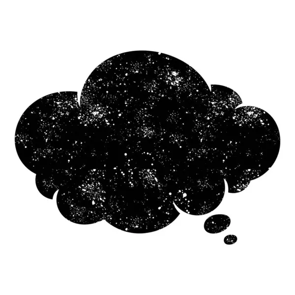 grunge rustic chat kabarcık vektör çizimi