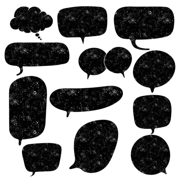 El çizimi grunge sohbet balonu karalama
