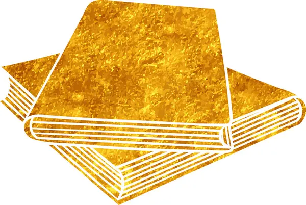 Altın renkli el çizimi kitap karalaması