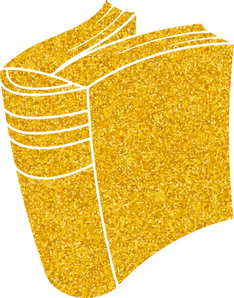 Altın renkli el çizimi kitap karalaması