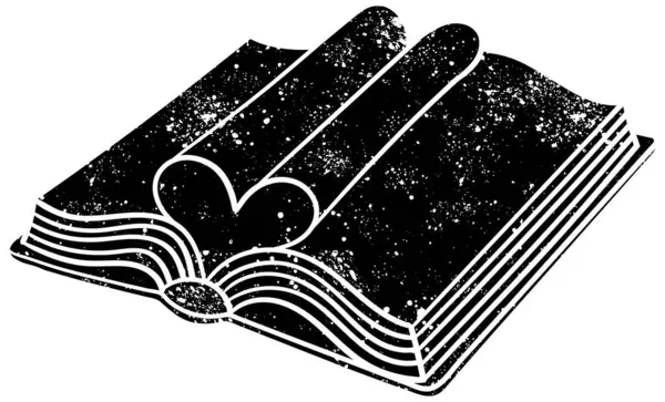 Kırsal grunge siyah beyaz kitap karalaması