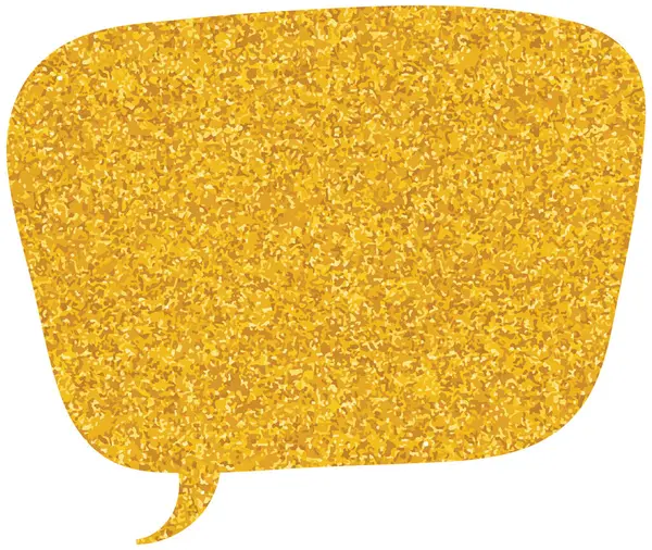 parıldayan altın folyo sohbet balonu