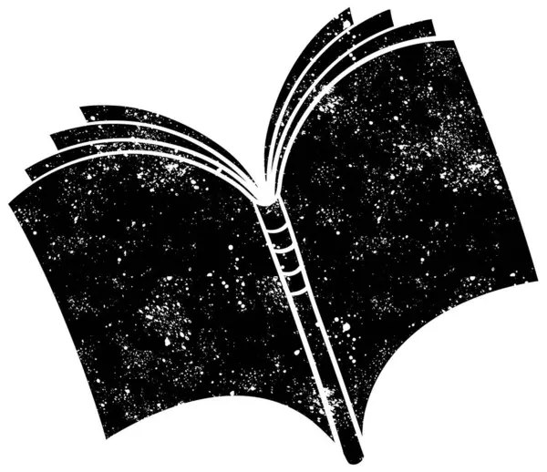 Kırsal grunge siyah beyaz kitap karalaması