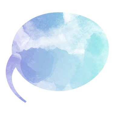 suluboya sohbet balonu vektör çizimi