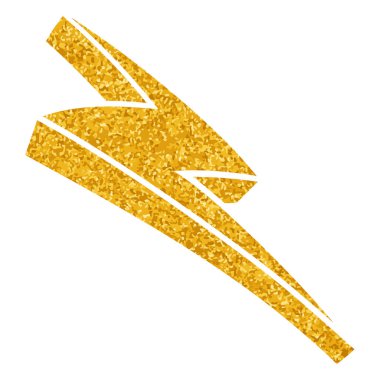 Yapıştırma biçiminde el çizimi gök gürültüsü karalaması