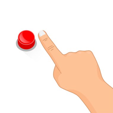 El çizimi vektör illüstrasyonu