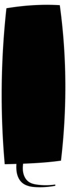 Siyah el çizimi sohbet baloncuğu el çizimi vektör çizimi