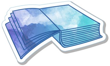 El çizimi suluboya kitap karalaması