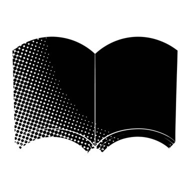 siyah yarım ton el çizimi kitap karalaması