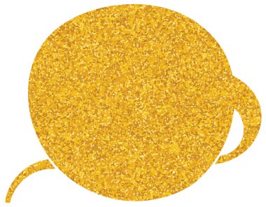 parıldayan altın folyo sohbet balonu