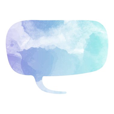 suluboya sohbet balonu vektör çizimi