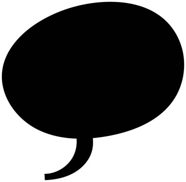 Siyah el çizimi sohbet baloncuğu el çizimi vektör çizimi