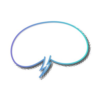 Boş Çizgi Roman Konuşması Baloncuk Çizimi