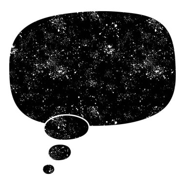 grunge rustic chat kabarcık vektör çizimi