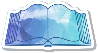 El çizimi suluboya kitap karalaması