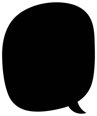 Siyah el çizimi sohbet baloncuğu el çizimi vektör çizimi