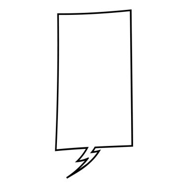 El çizimi sohbet balonu vektör çizimi