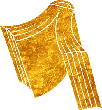 Altın renkli el çizimi kitap karalaması