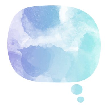 suluboya sohbet balonu vektör çizimi