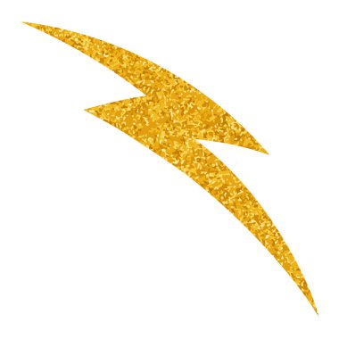 Yapıştırma biçiminde el çizimi gök gürültüsü karalaması