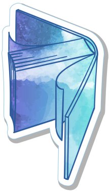 El çizimi suluboya kitap karalaması