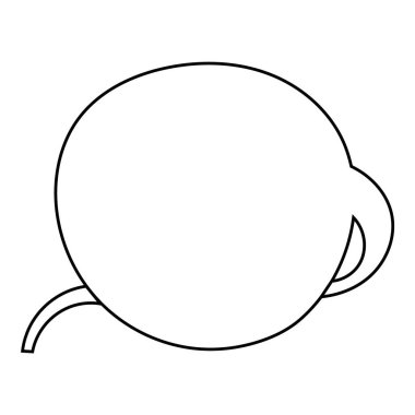 El çizimi sohbet balonu vektör çizimi