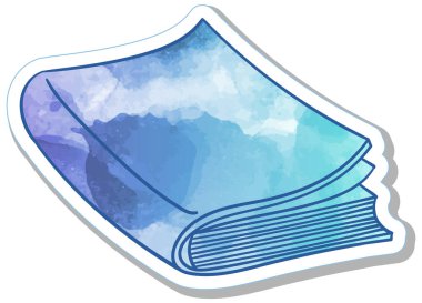 El çizimi suluboya kitap karalaması