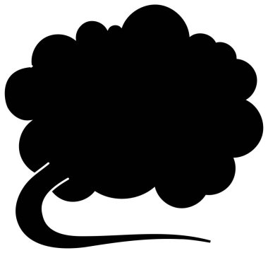 Siyah el çizimi sohbet baloncuğu el çizimi vektör çizimi