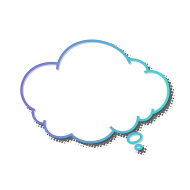 Boş Çizgi Roman Konuşması Baloncuk Çizimi