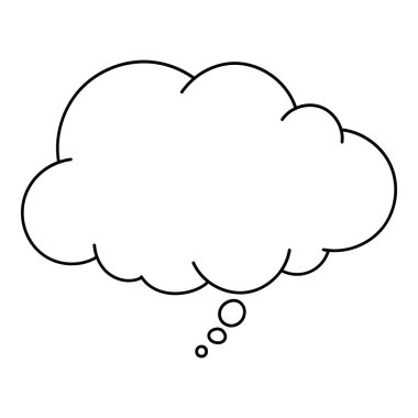 El çizimi sohbet balonu vektör çizimi