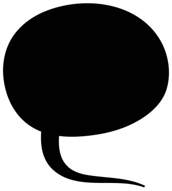 Siyah el çizimi sohbet baloncuğu el çizimi vektör çizimi