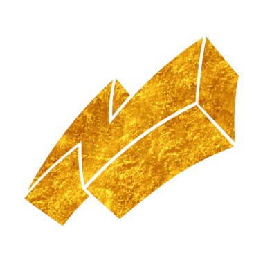 Yapıştırma biçiminde el çizimi gök gürültüsü karalaması