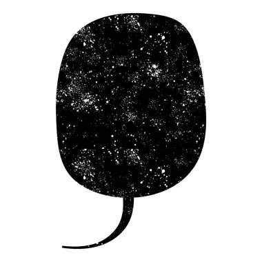 grunge rustic chat kabarcık vektör çizimi