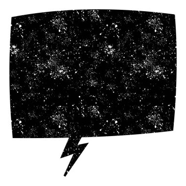 grunge rustic chat kabarcık vektör çizimi