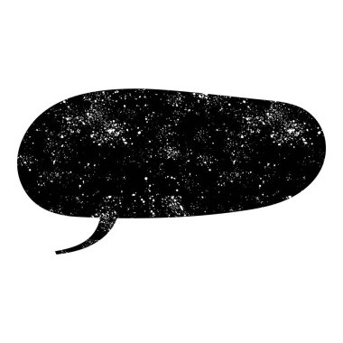 grunge rustic chat kabarcık vektör çizimi