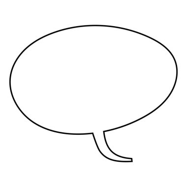 El çizimi sohbet balonu vektör çizimi