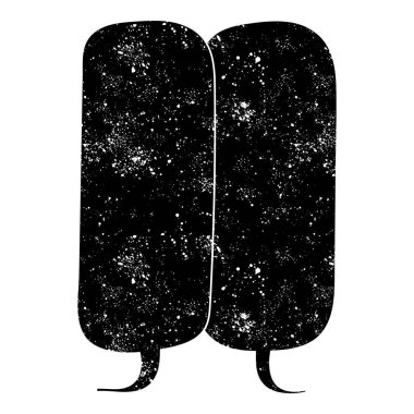 grunge rustic chat kabarcık vektör çizimi