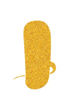 parıldayan altın folyo sohbet balonu