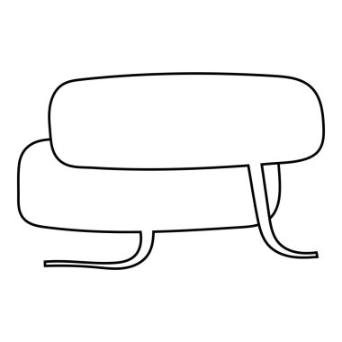 El çizimi sohbet balonu vektör çizimi