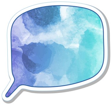 suluboya sohbet balonu etiketi