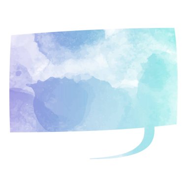 suluboya sohbet balonu vektör çizimi