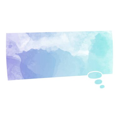 suluboya sohbet balonu vektör çizimi