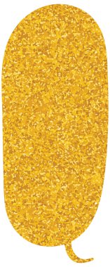 parıldayan altın folyo sohbet balonu