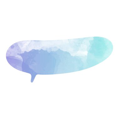 suluboya sohbet balonu vektör çizimi